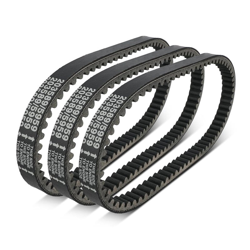 Frokom 30 Series Go Kart Drive Belt for Manco 5959 / Comet 203589 Kartco 7628 Ken-bar Karts 5HP-7HP Engine Comet 30 Series TAV2 Bolt-3 Pack - Image 1